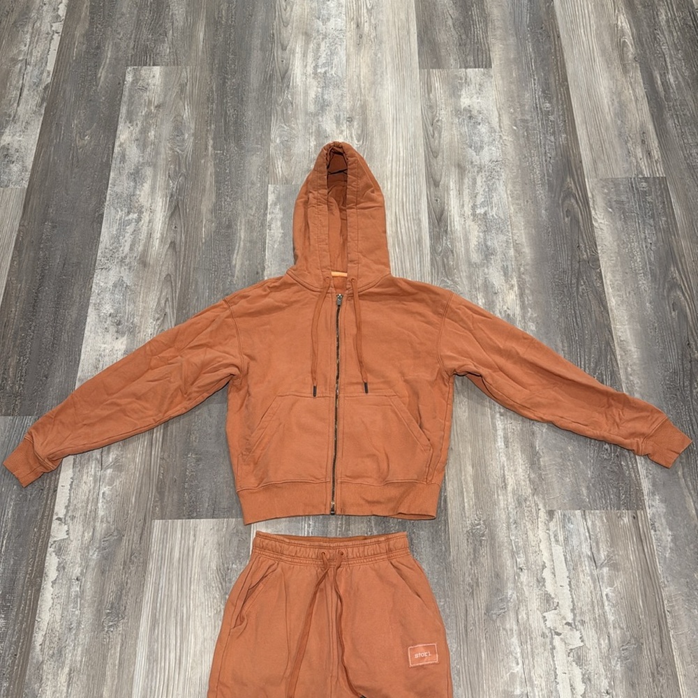 Stori Orange Women’s Joggers and Zip Up Sweatshirt Track Suit - Picture 7 of 12
